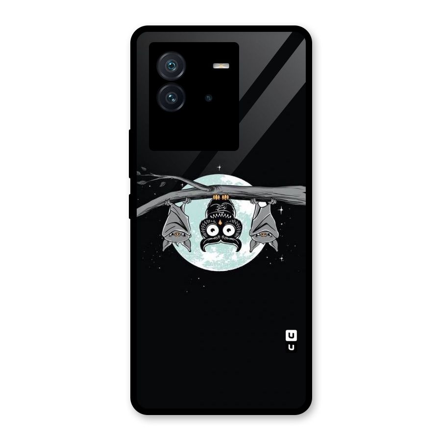 Owl Hanging Glass Back Case for Vivo iQOO Neo 6 5G