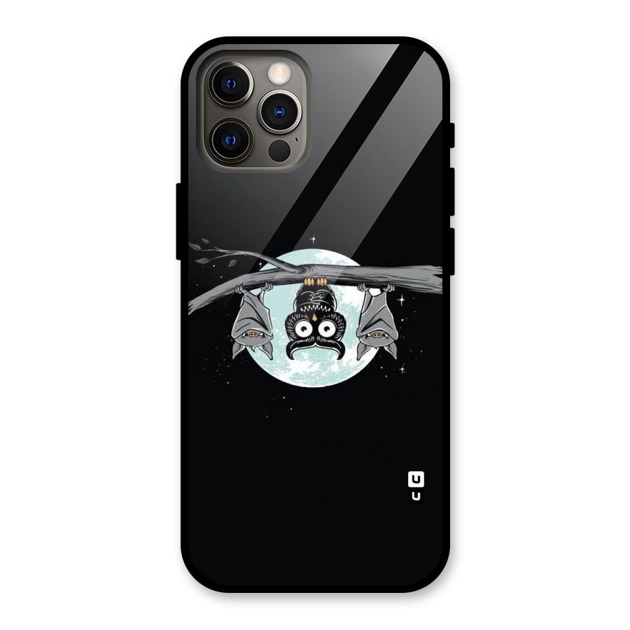 Owl Hanging Glass Back Case for iPhone 12 Pro