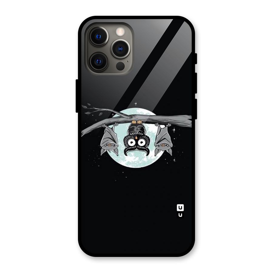 Owl Hanging Glass Back Case for iPhone 12 Pro Max