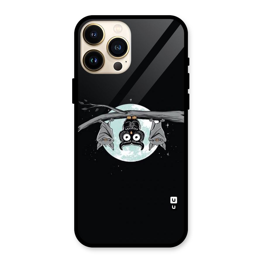 Owl Hanging Glass Back Case for iPhone 13 Pro Max