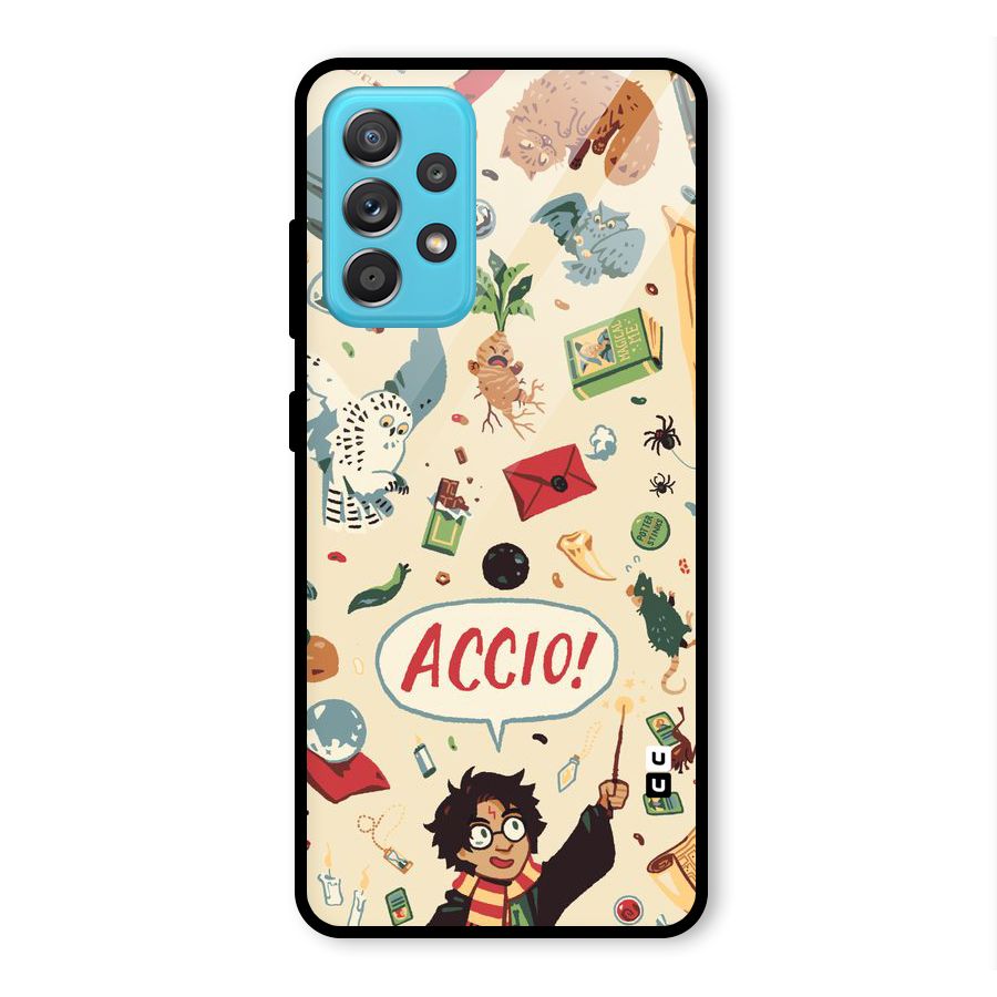 Owl Letter Glass Back Case for Galaxy A52