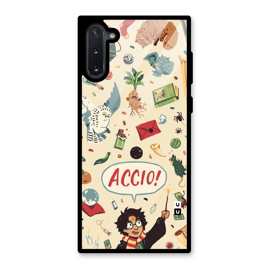 Owl Letter Glass Back Case for Galaxy Note 10