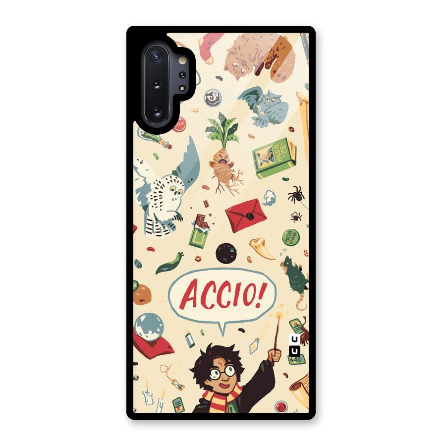 Owl Letter Glass Back Case for Galaxy Note 10 Plus