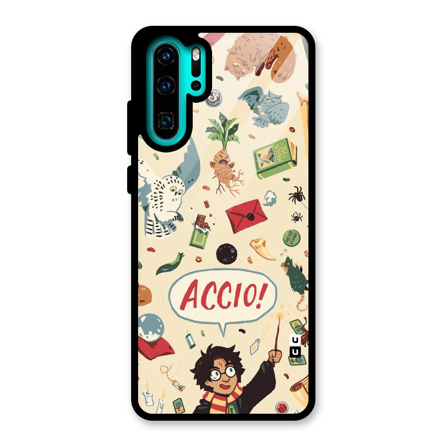 Owl Letter Glass Back Case for Huawei P30 Pro