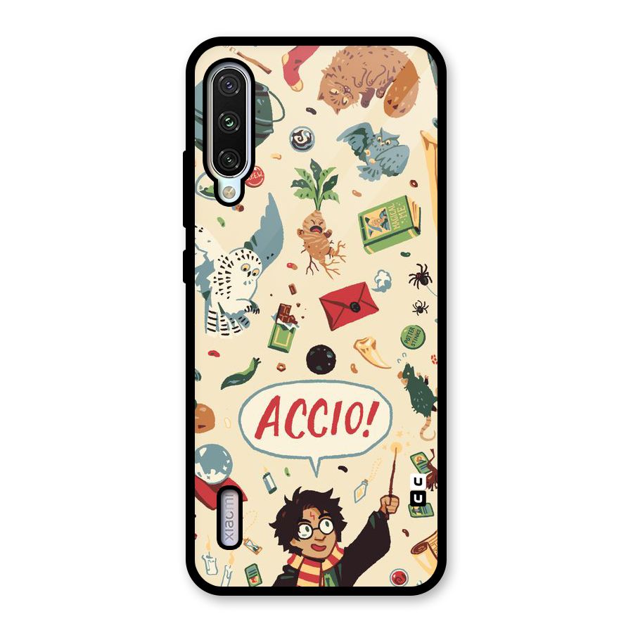 Owl Letter Glass Back Case for Mi A3