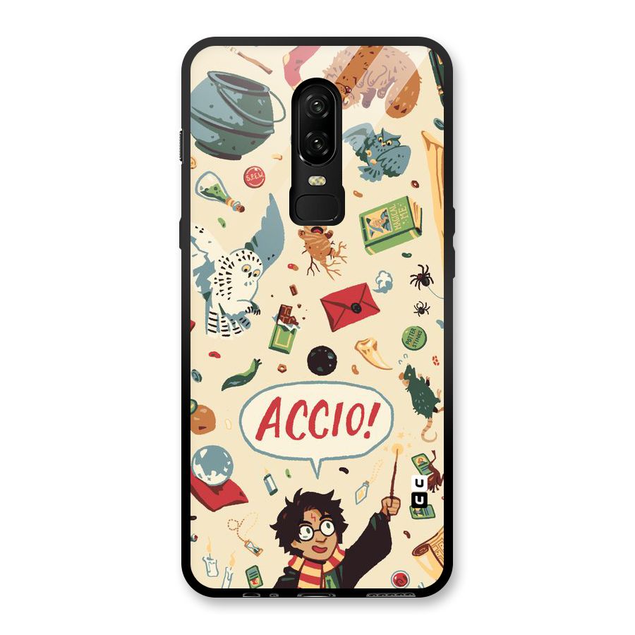 Owl Letter Glass Back Case for OnePlus 6