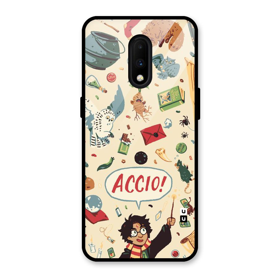 Owl Letter Glass Back Case for OnePlus 7