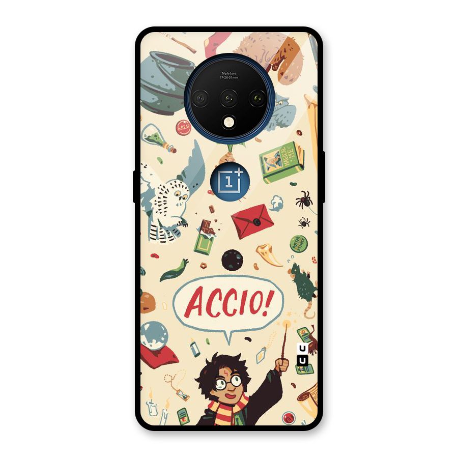 Owl Letter Glass Back Case for OnePlus 7T