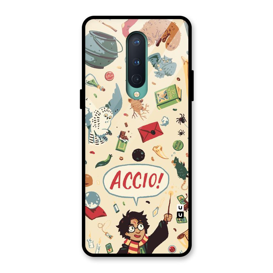 Owl Letter Glass Back Case for OnePlus 8