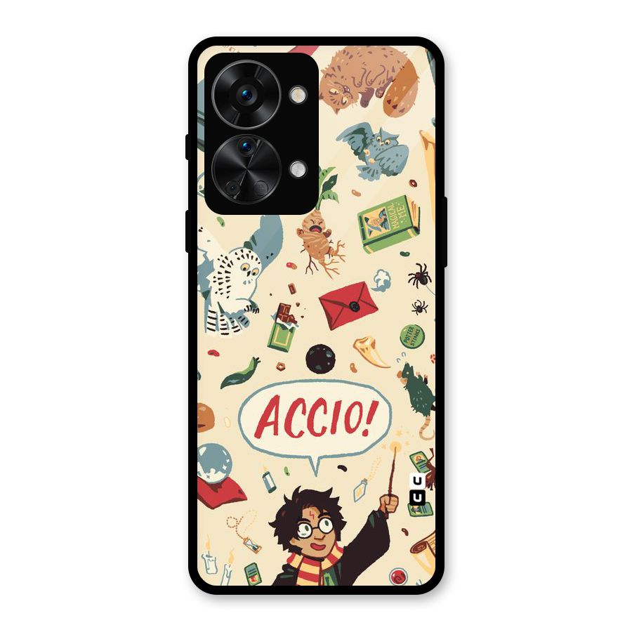 Owl Letter Glass Back Case for OnePlus Nord 2T