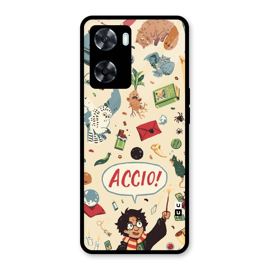 Owl Letter Glass Back Case for Oppo A77