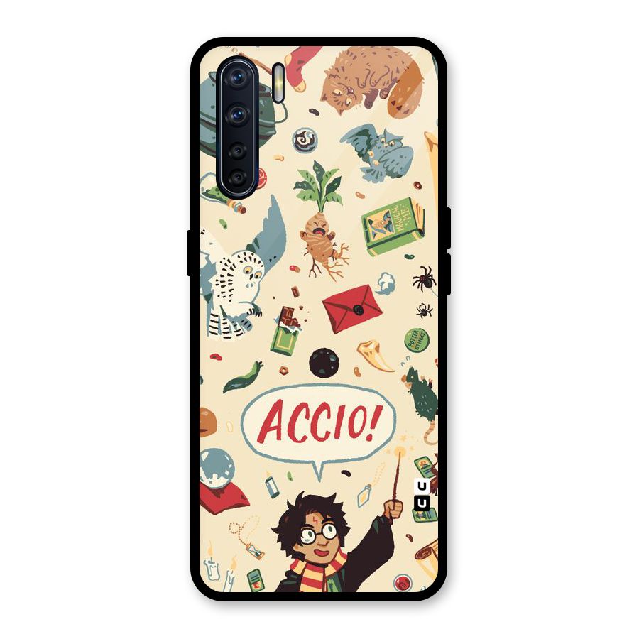Owl Letter Glass Back Case for Oppo F15