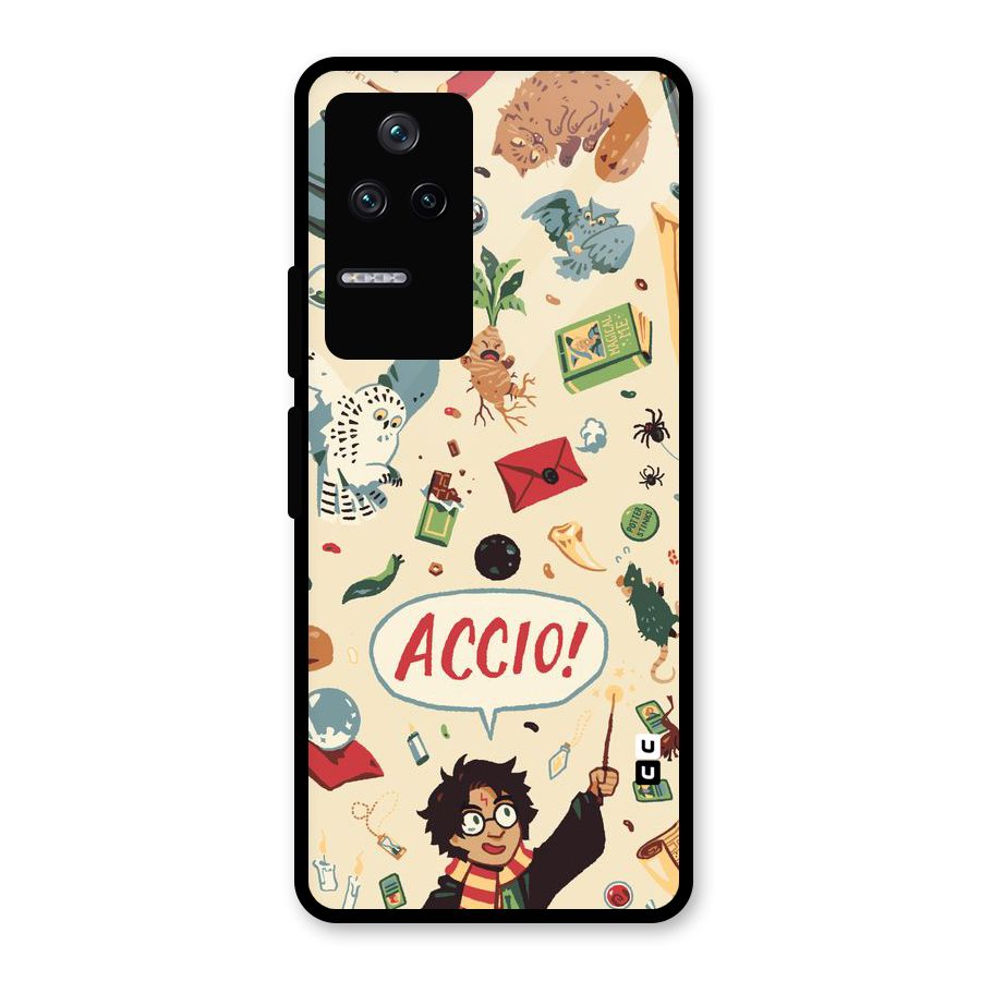 Owl Letter Glass Back Case for Poco F4 5G