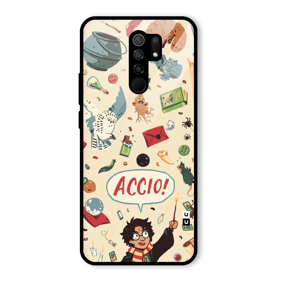 Owl Letter Glass Back Case for Poco M2
