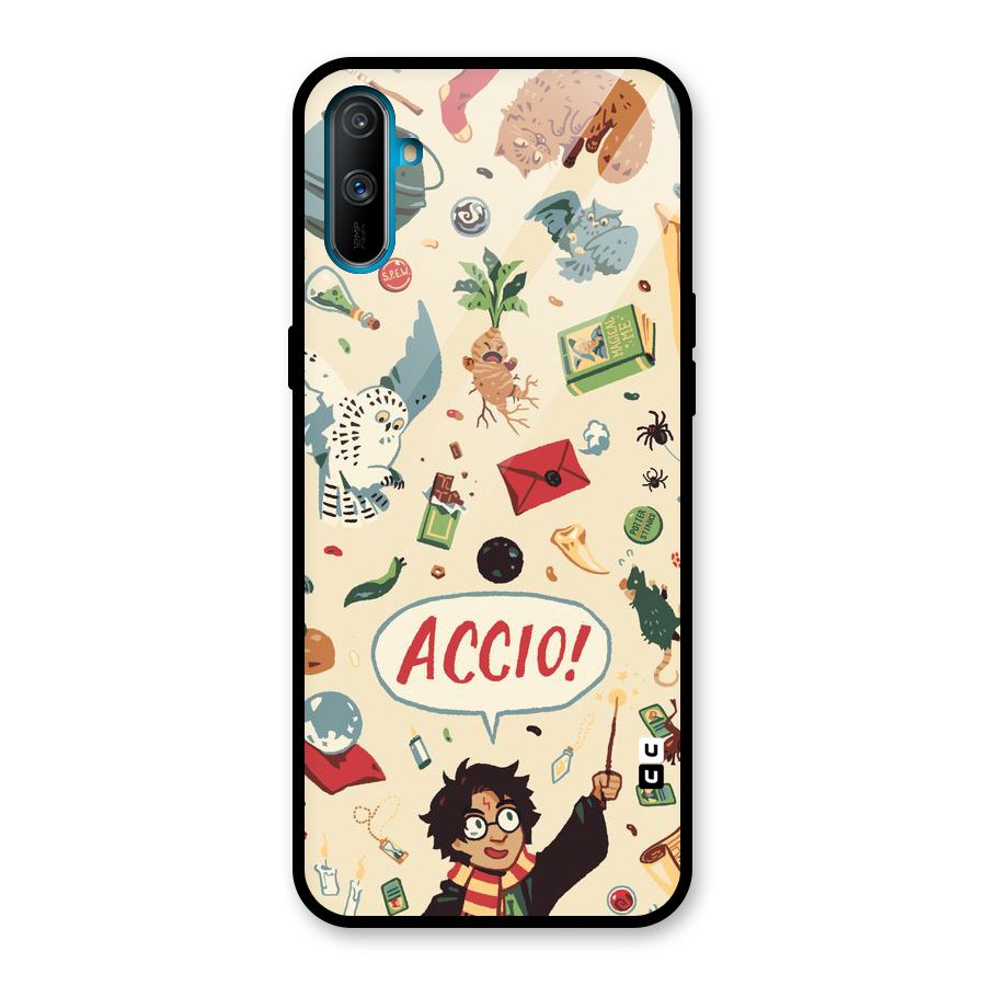Owl Letter Glass Back Case for Realme C3