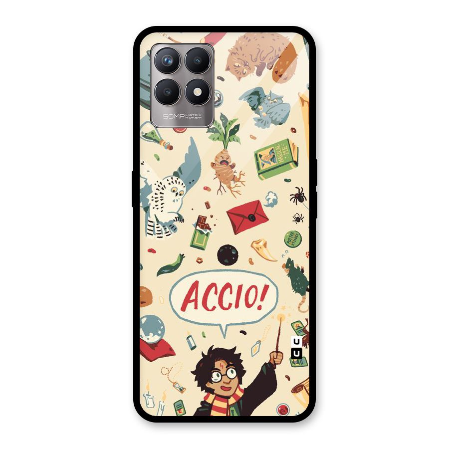 Owl Letter Glass Back Case for Realme Narzo 50