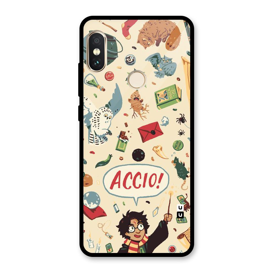Owl Letter Glass Back Case for Redmi Note 5 Pro