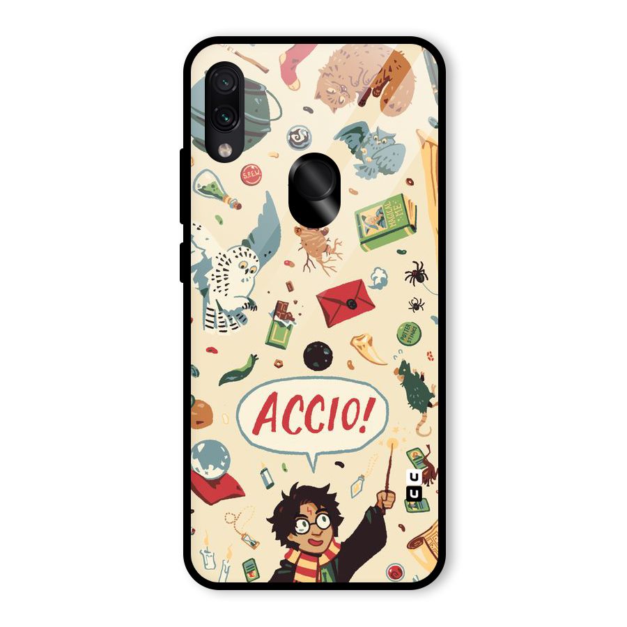 Owl Letter Glass Back Case for Redmi Note 7 Pro