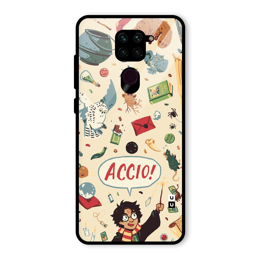 Owl Letter Glass Back Case for Redmi Note 9