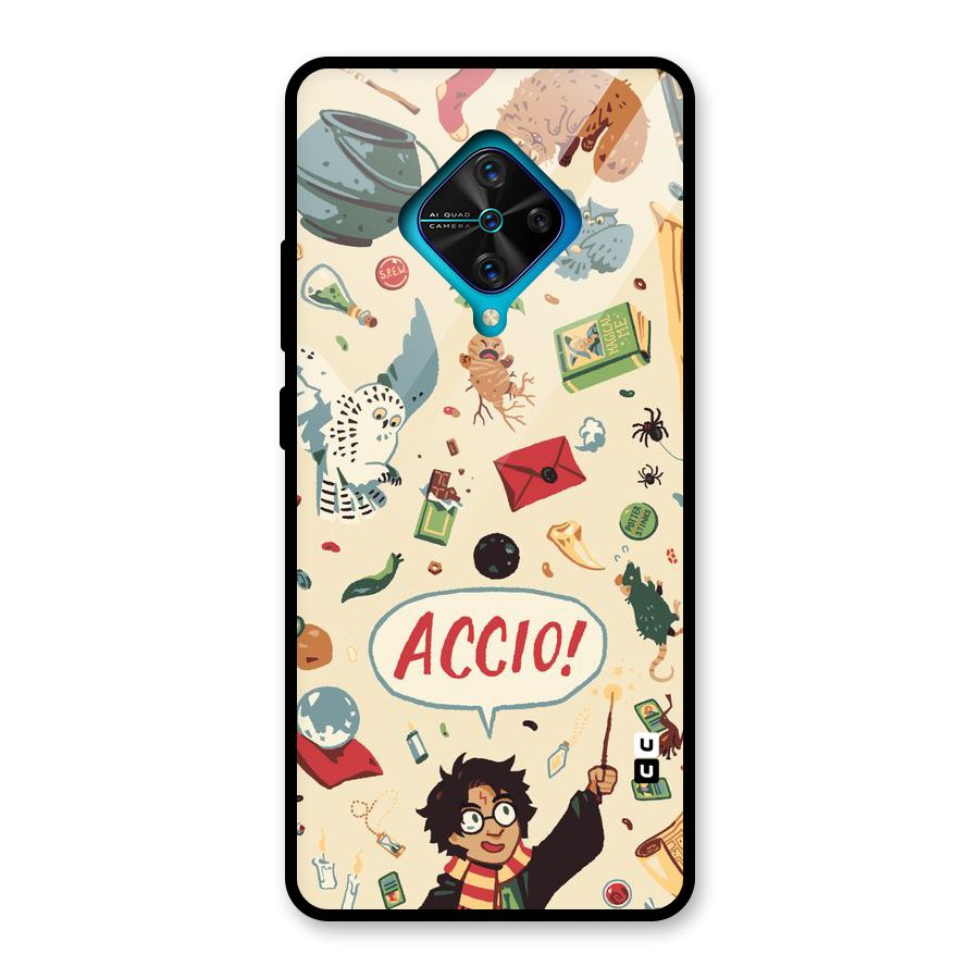 Owl Letter Glass Back Case for Vivo S1 Pro