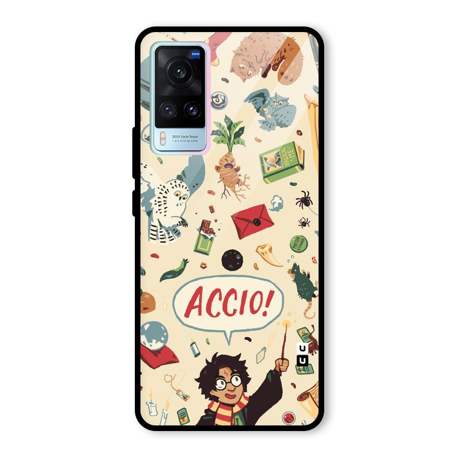 Owl Letter Glass Back Case for Vivo X60