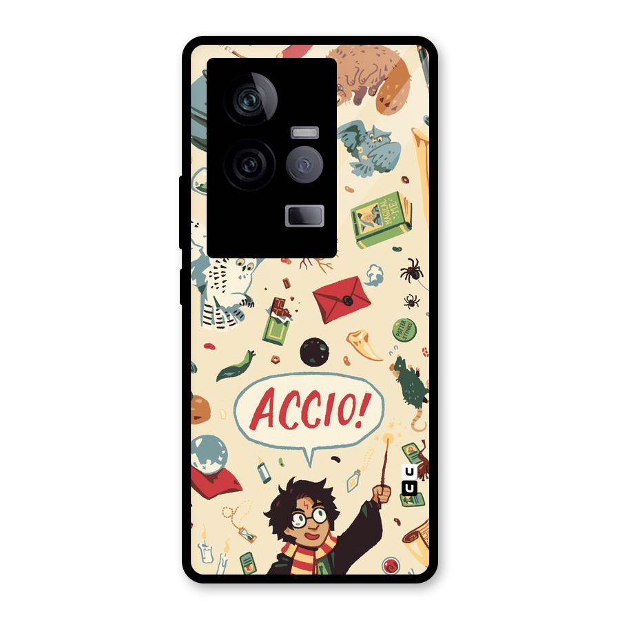 Owl Letter Glass Back Case for Vivo iQOO 11 5G
