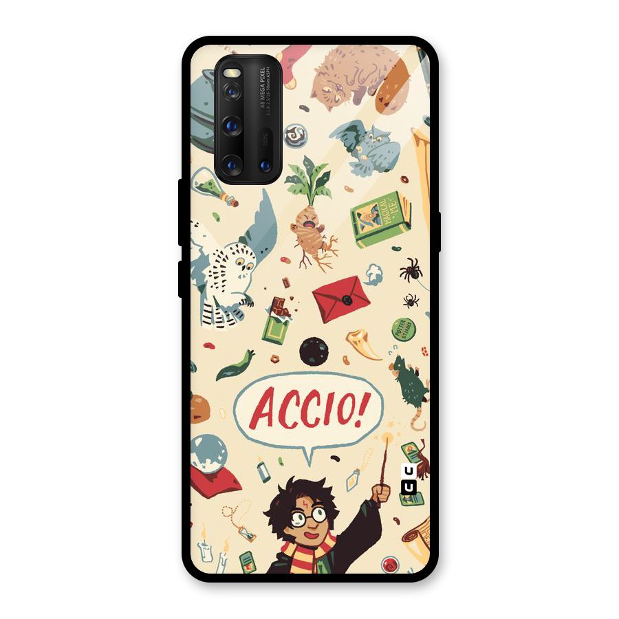 Owl Letter Glass Back Case for Vivo iQOO 3