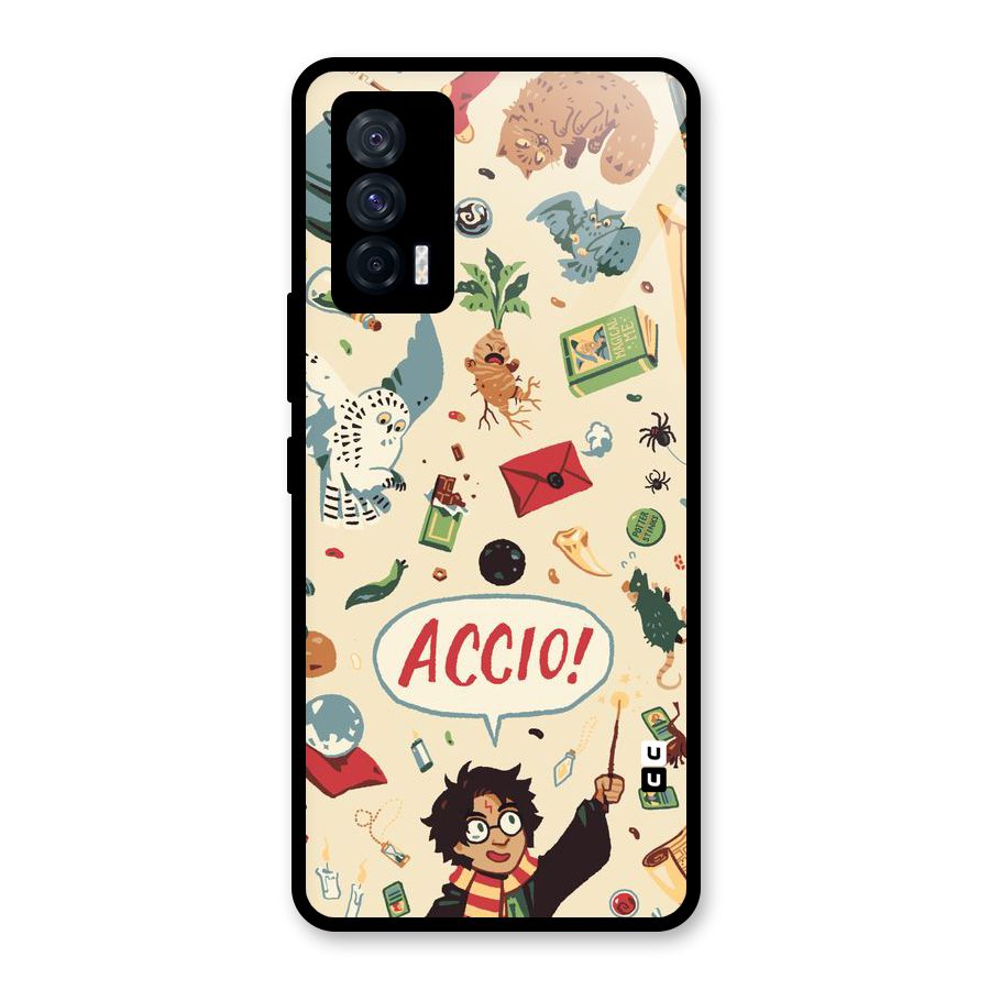 Owl Letter Glass Back Case for Vivo iQOO 7 5G