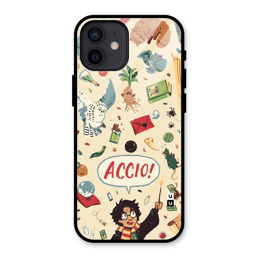 Owl Letter Glass Back Case for iPhone 12