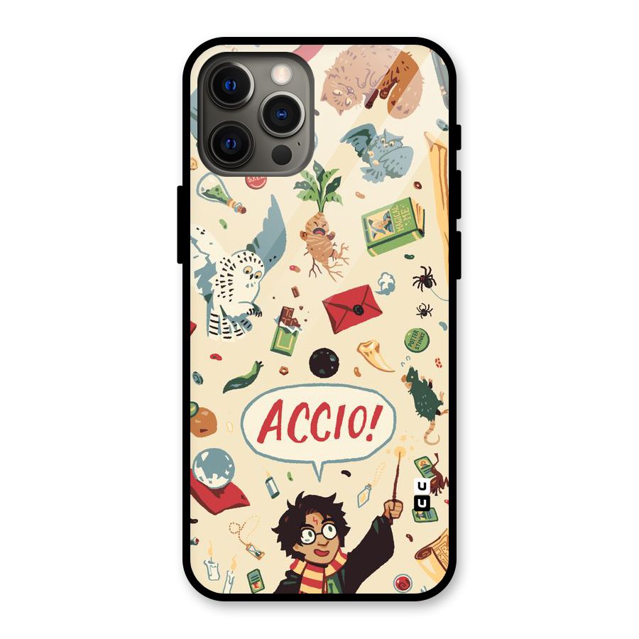 Owl Letter Glass Back Case for iPhone 12 Pro Max