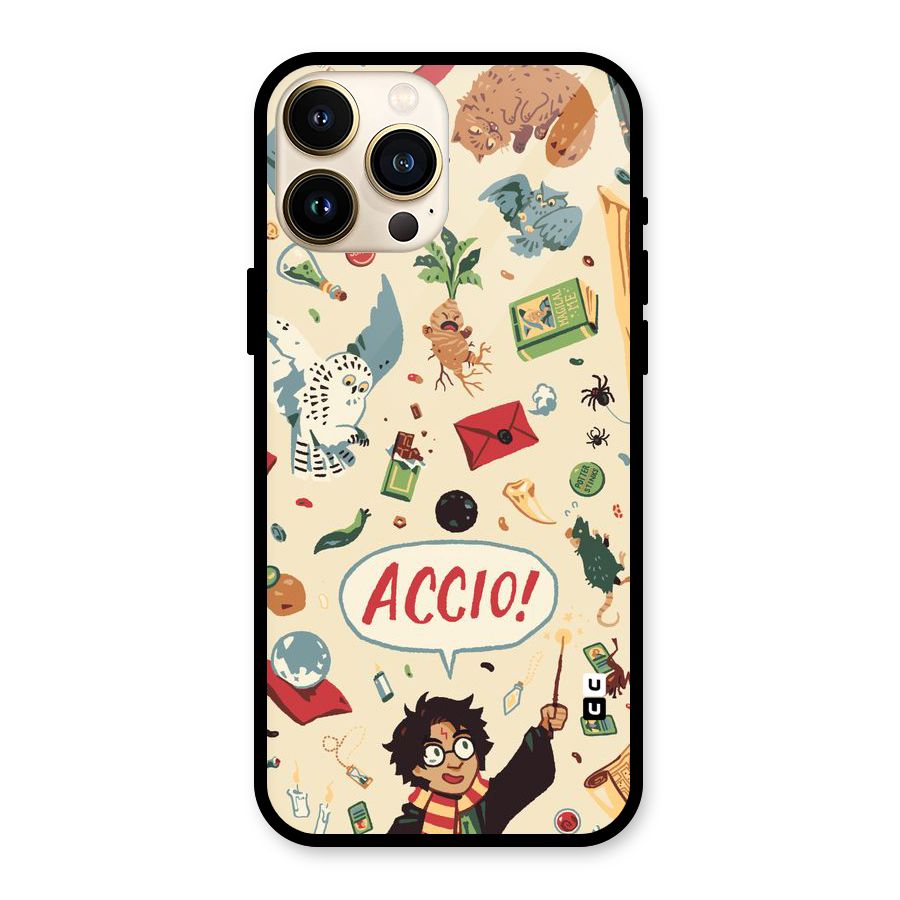 Owl Letter Glass Back Case for iPhone 13 Pro Max