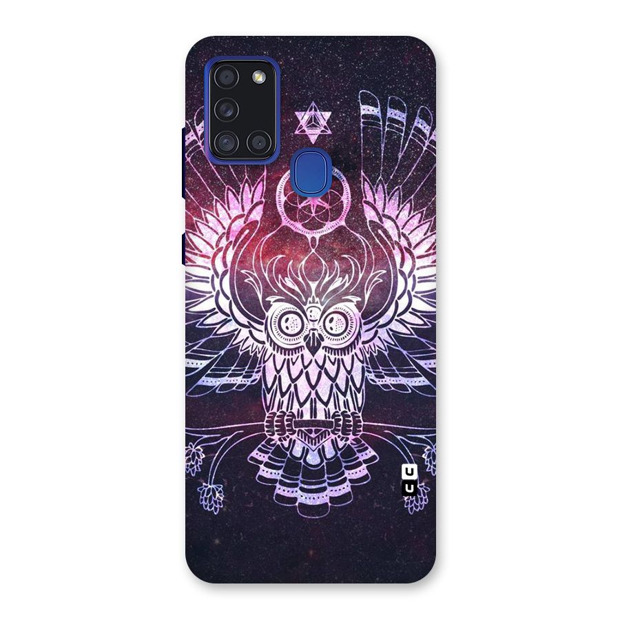 Owl Quirk Swag Back Case for Galaxy A21s