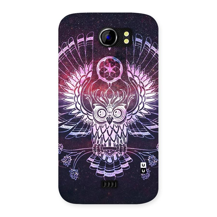 Owl Quirk Swag Back Case for Micromax Canvas 2 A110