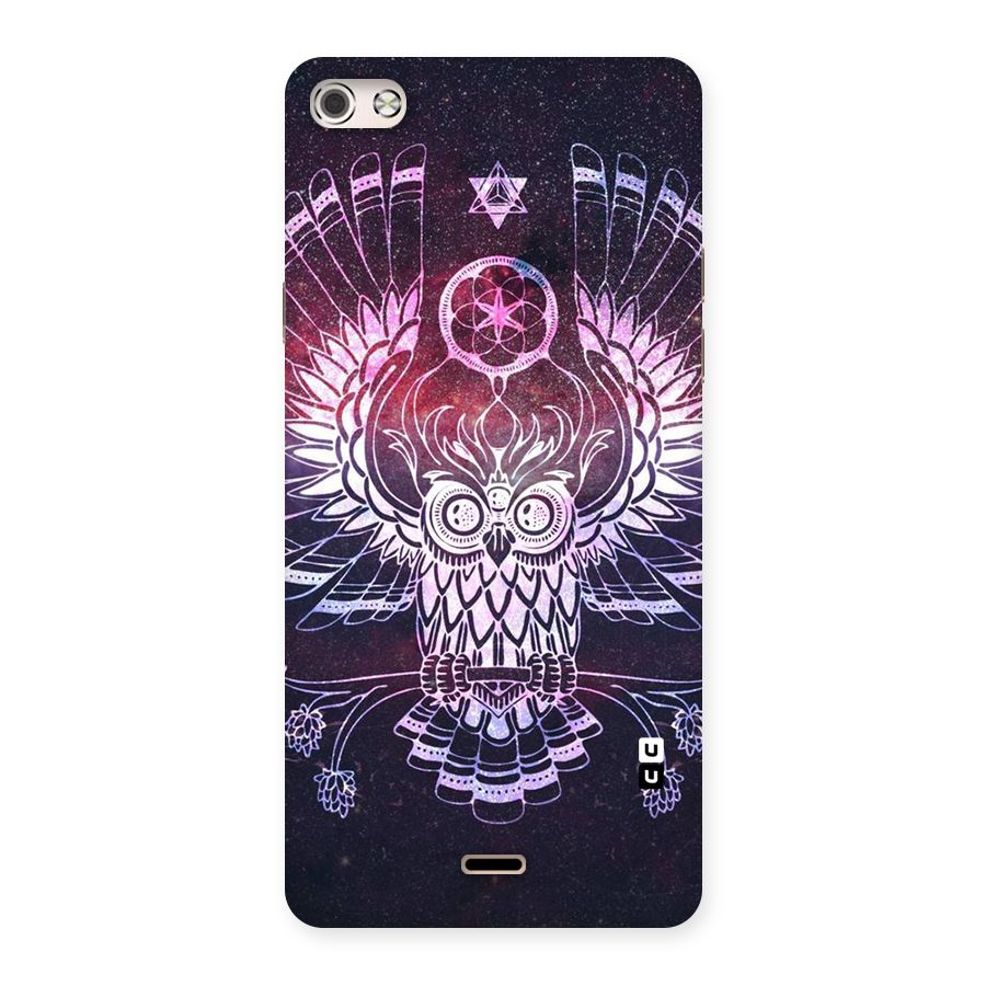 Owl Quirk Swag Back Case for Micromax Canvas Silver 5