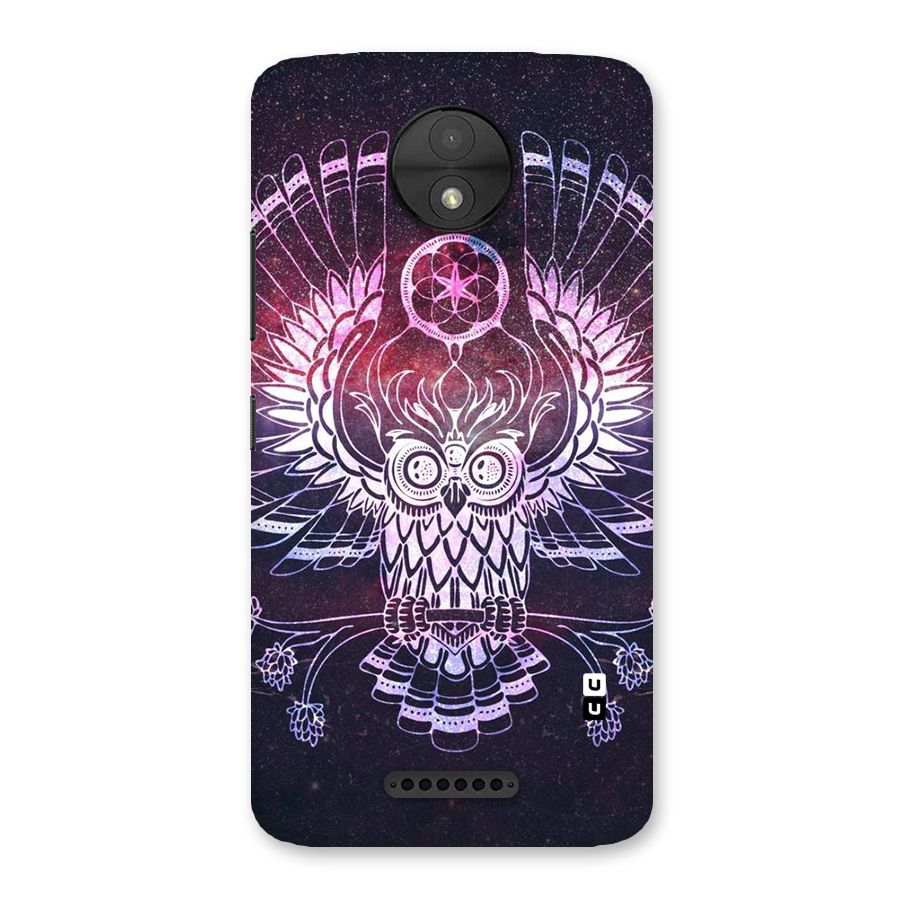 Owl Quirk Swag Back Case for Moto C