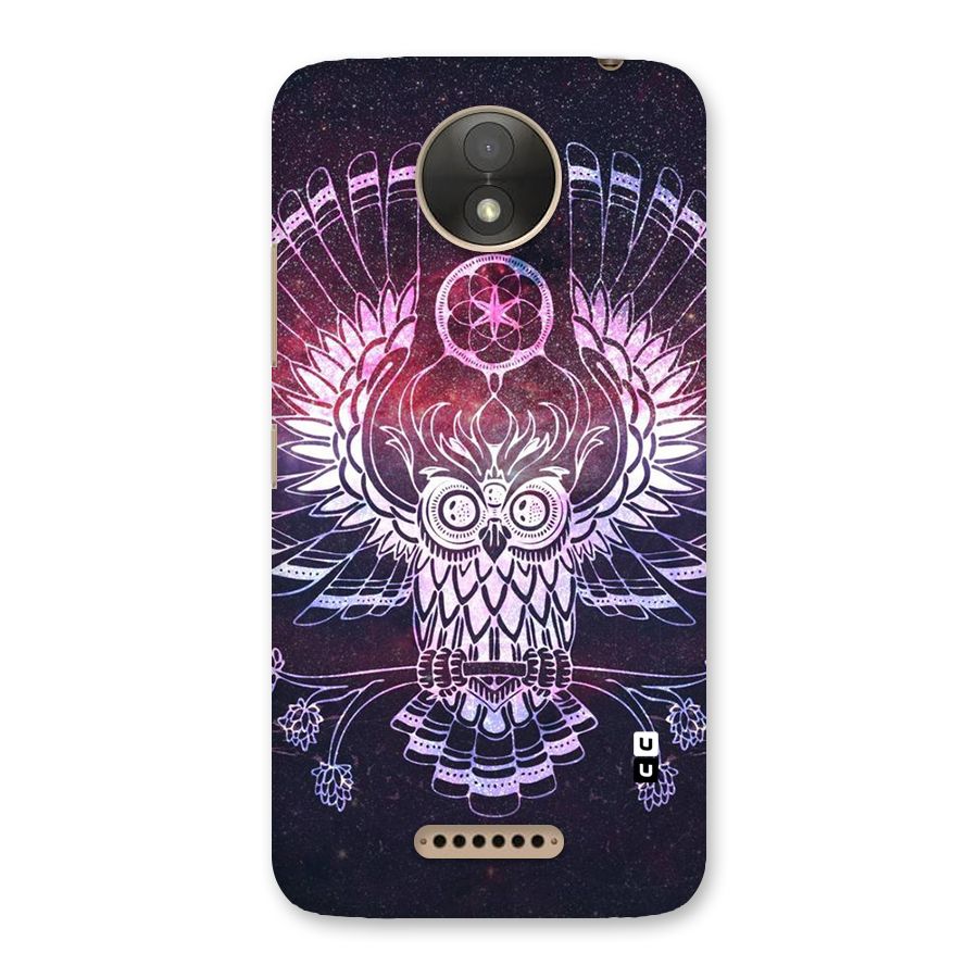 Owl Quirk Swag Back Case for Moto C Plus