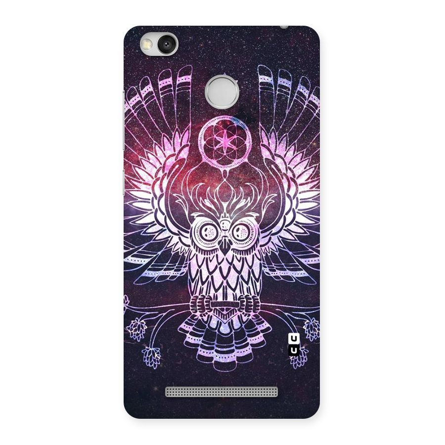 Owl Quirk Swag Back Case for Redmi 3S Prime
