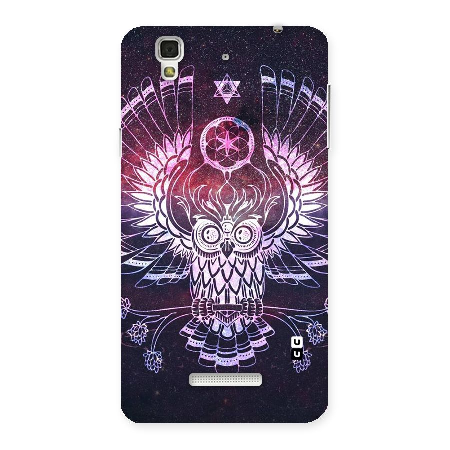 Owl Quirk Swag Back Case for YU Yureka Plus