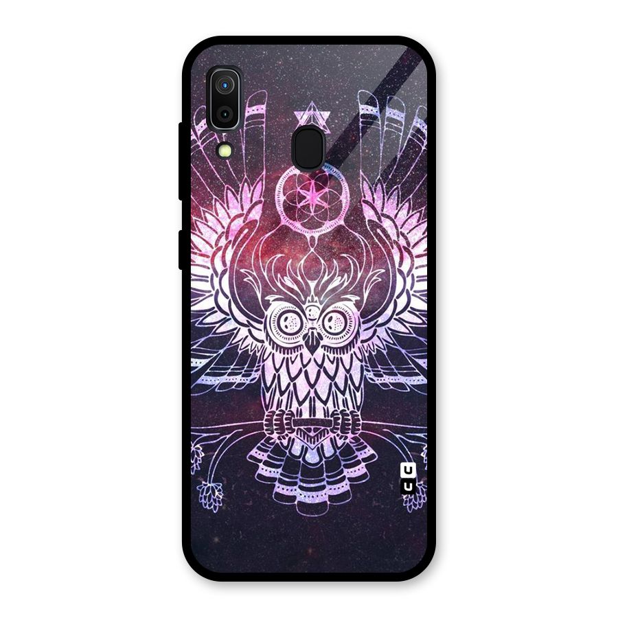 Owl Quirk Swag Glass Back Case for Galaxy A30