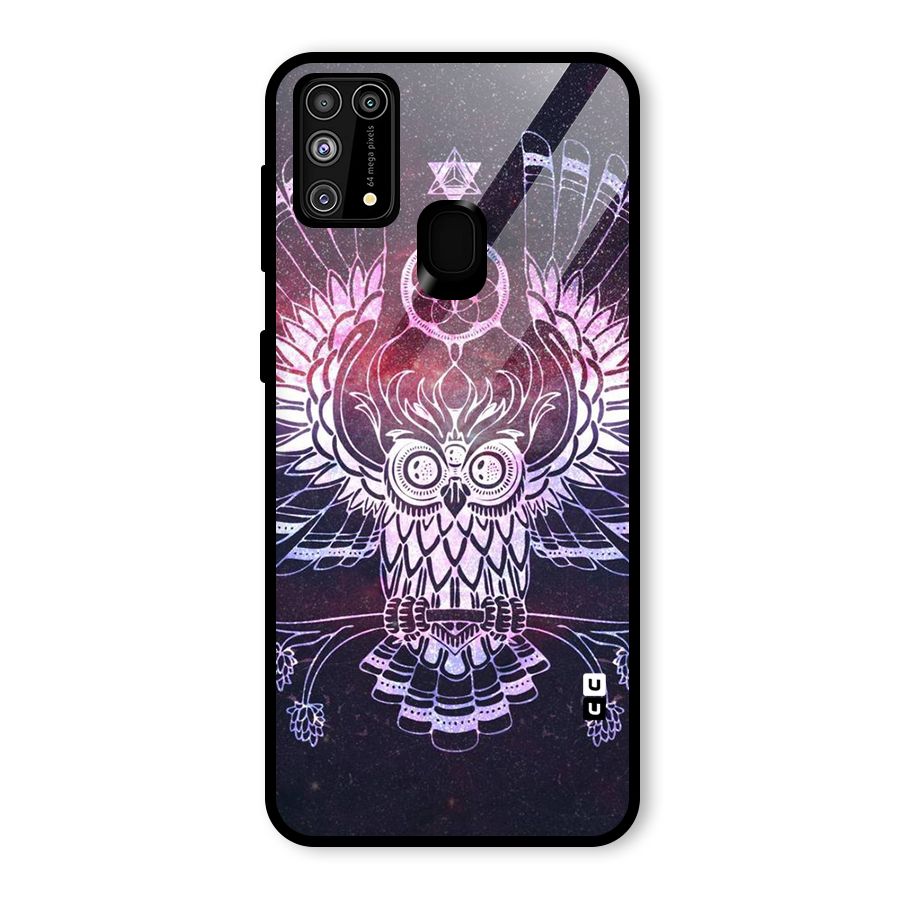 Owl Quirk Swag Glass Back Case for Galaxy F41