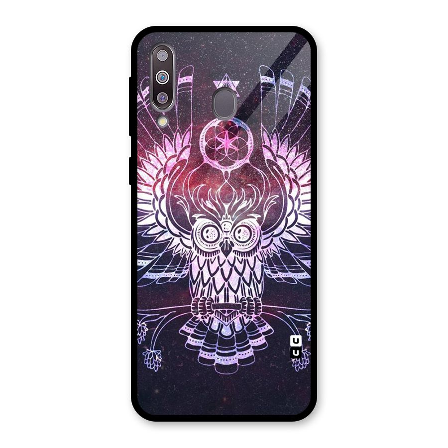 Owl Quirk Swag Glass Back Case for Galaxy M30