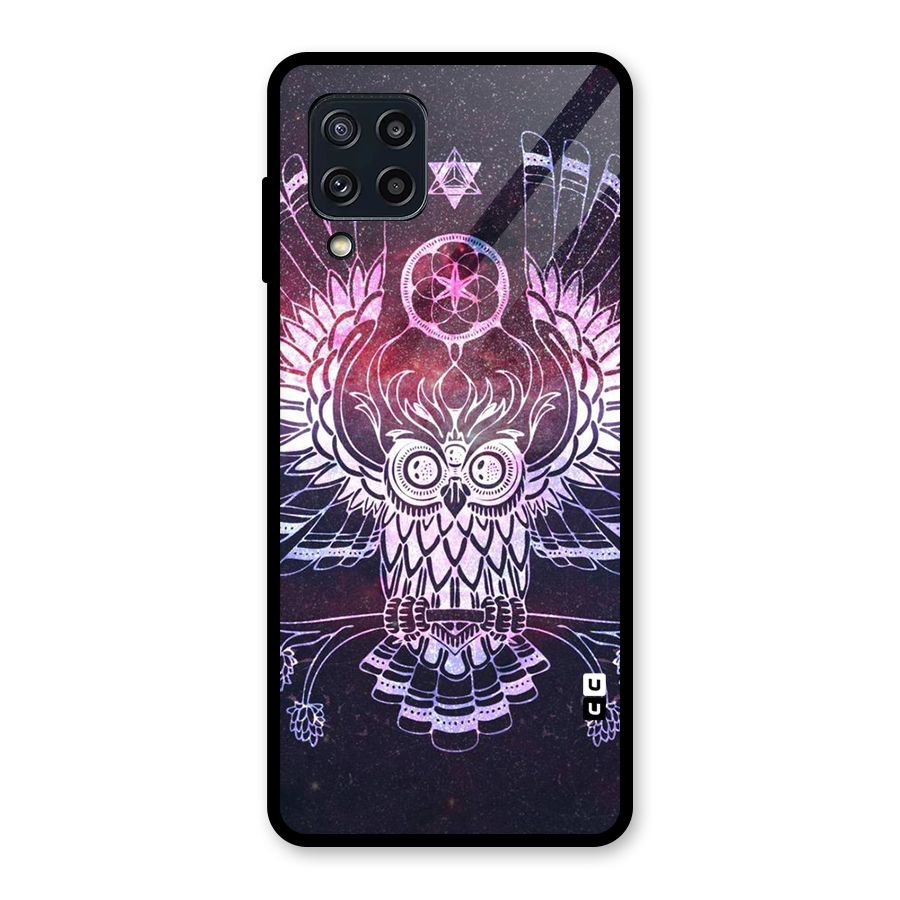 Owl Quirk Swag Glass Back Case for Galaxy M32