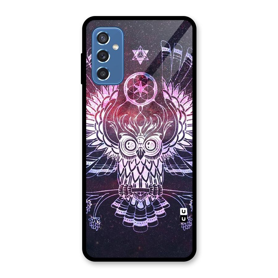 Owl Quirk Swag Glass Back Case for Galaxy M52 5G