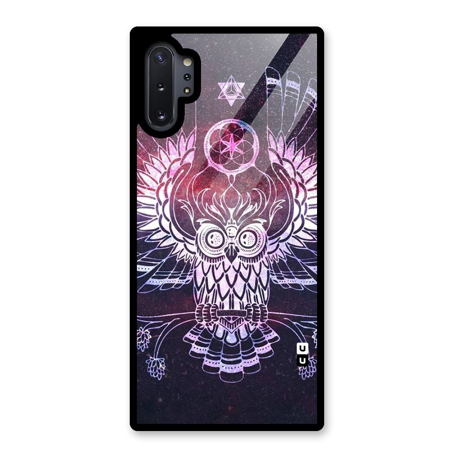 Owl Quirk Swag Glass Back Case for Galaxy Note 10 Plus