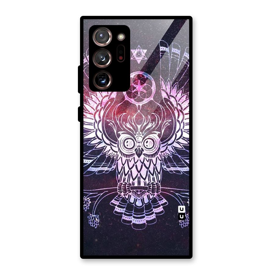 Owl Quirk Swag Glass Back Case for Galaxy Note 20 Ultra