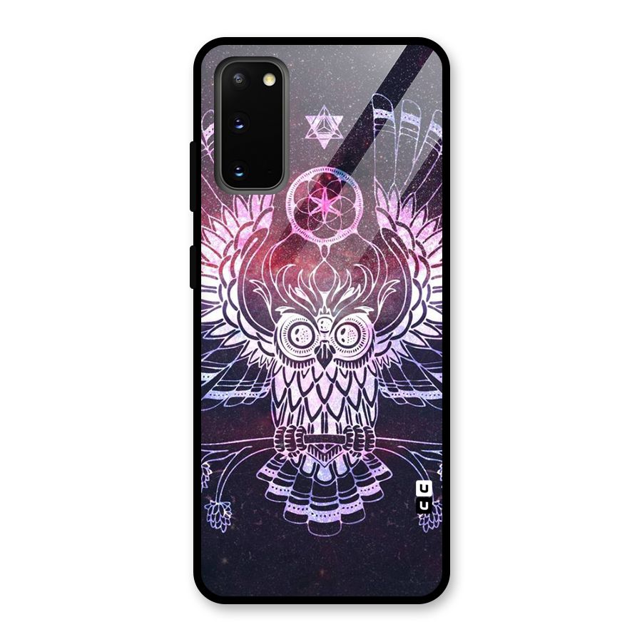 Owl Quirk Swag Glass Back Case for Galaxy S20