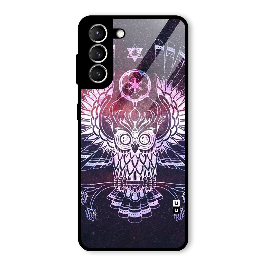 Owl Quirk Swag Glass Back Case for Galaxy S21 5G
