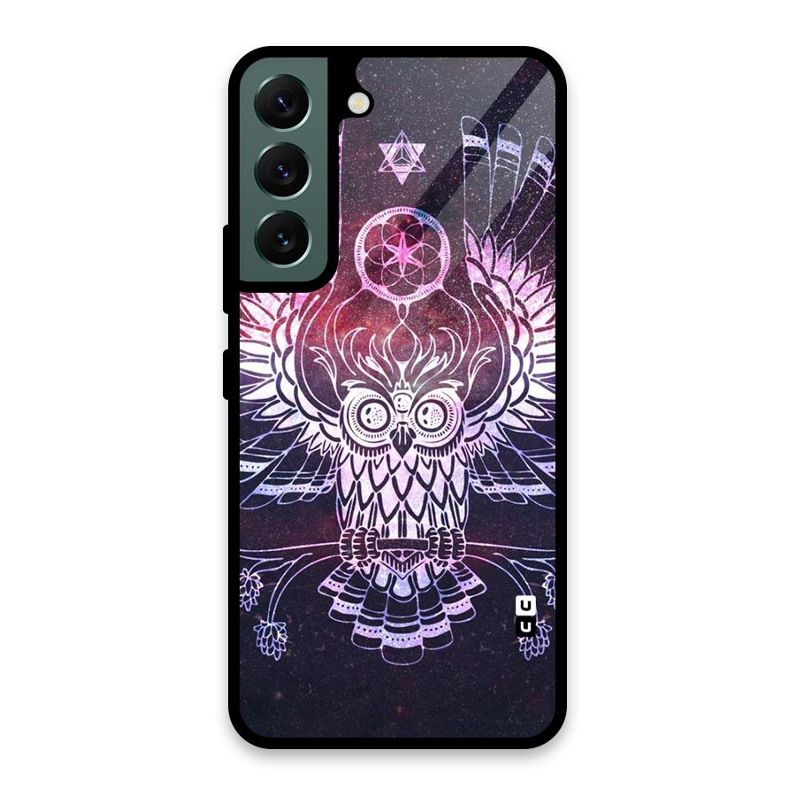 Owl Quirk Swag Glass Back Case for Galaxy S22 5G