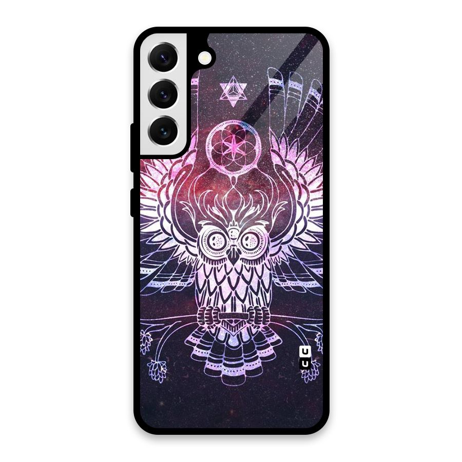 Owl Quirk Swag Glass Back Case for Galaxy S22 Plus 5G
