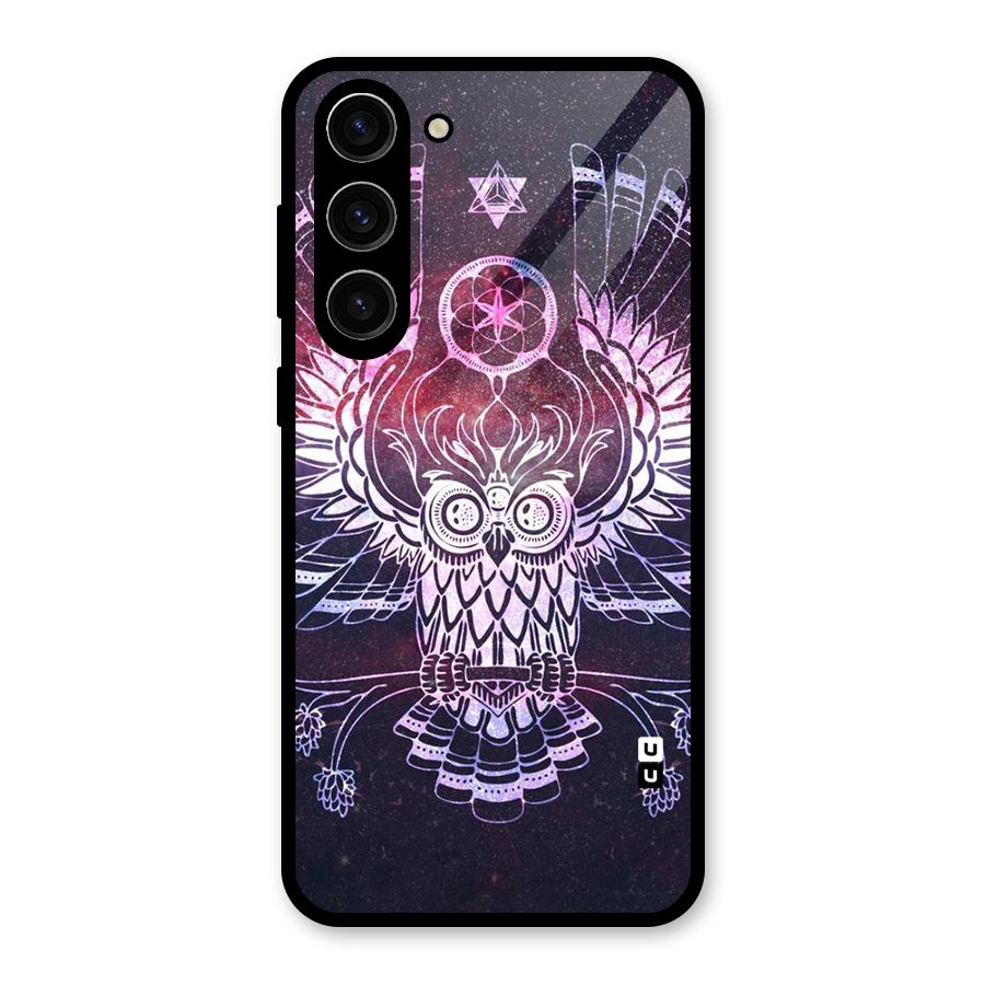 Owl Quirk Swag Glass Back Case for Galaxy S23 Plus